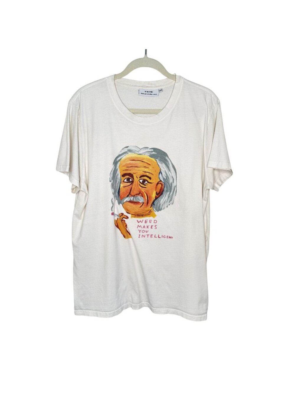 Dedicated "Weed Makes You Intelligent" Graphic Tee, XL